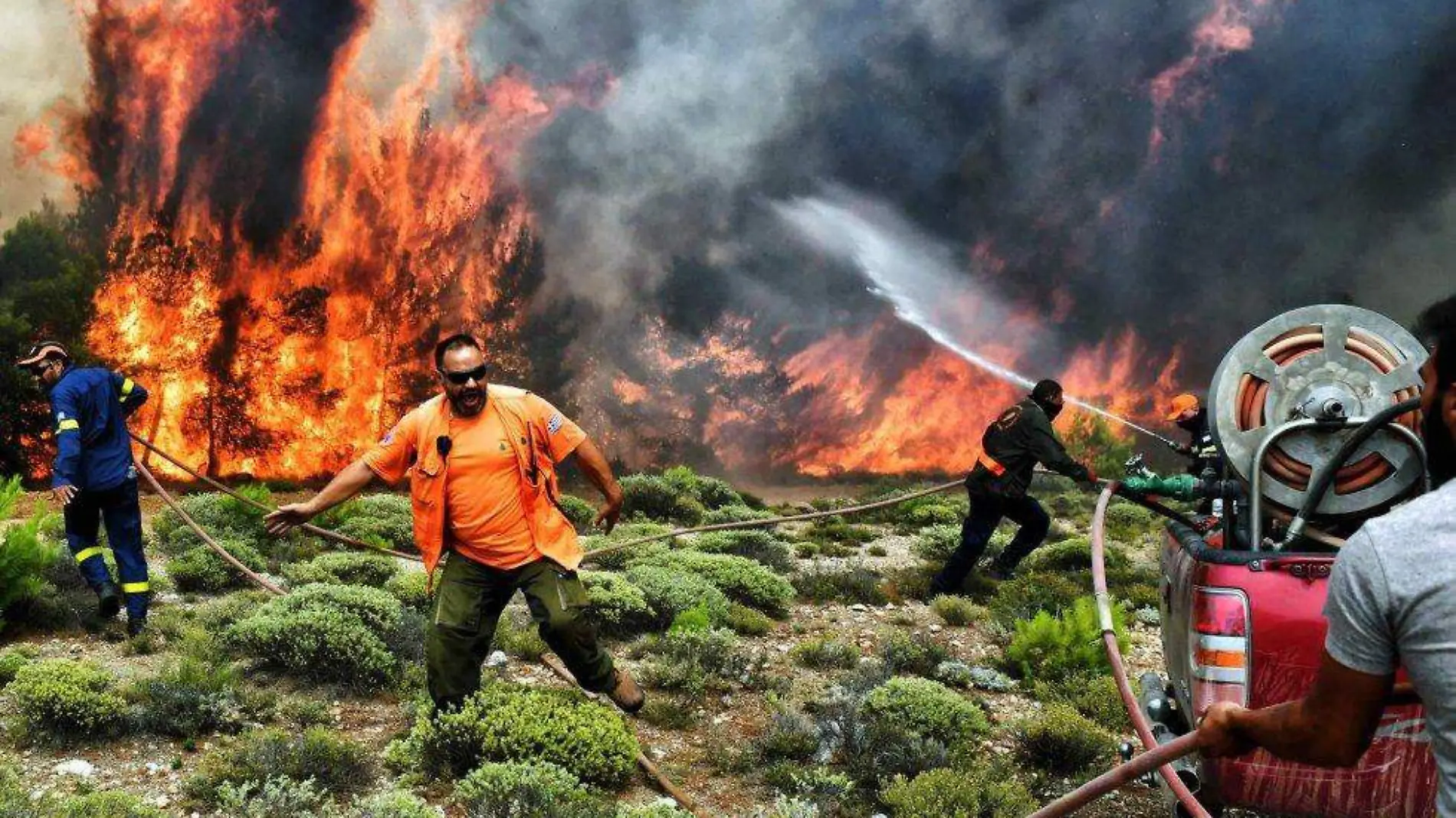 Incendio en grecia